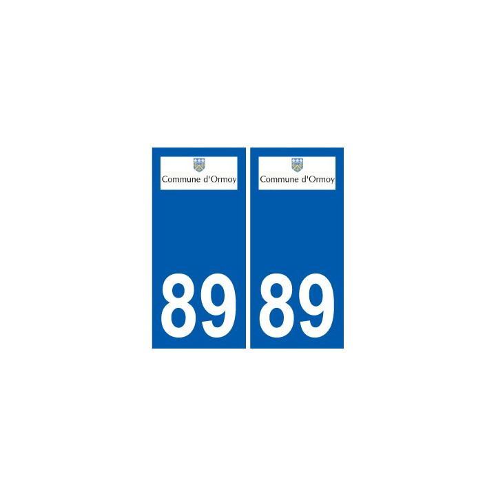 89 Auxerre logo autocollant plaque stickers ville
