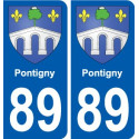 89 Auxerre blason autocollant plaque stickers ville