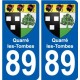 89 Auxerre blason autocollant plaque stickers ville