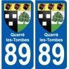 89 Auxerre blason autocollant plaque stickers ville
