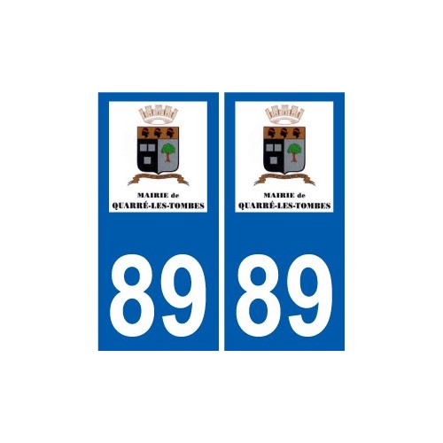 89 Auxerre logotipo de la etiqueta engomada de la placa de pegatinas de la ciudad