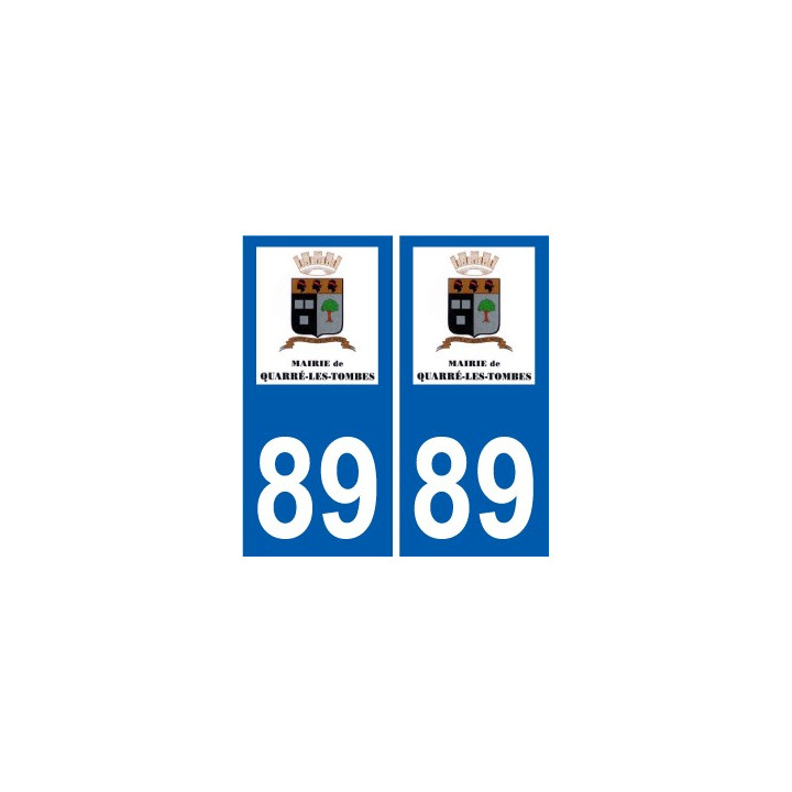 89 Auxerre logotipo de la etiqueta engomada de la placa de pegatinas de la ciudad