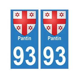93 Pantin blason autocollant plaque stickers ville