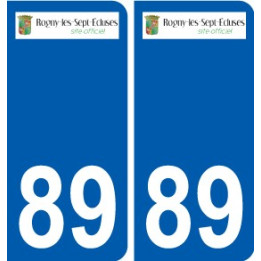 89 Auxerre logo autocollant plaque stickers ville