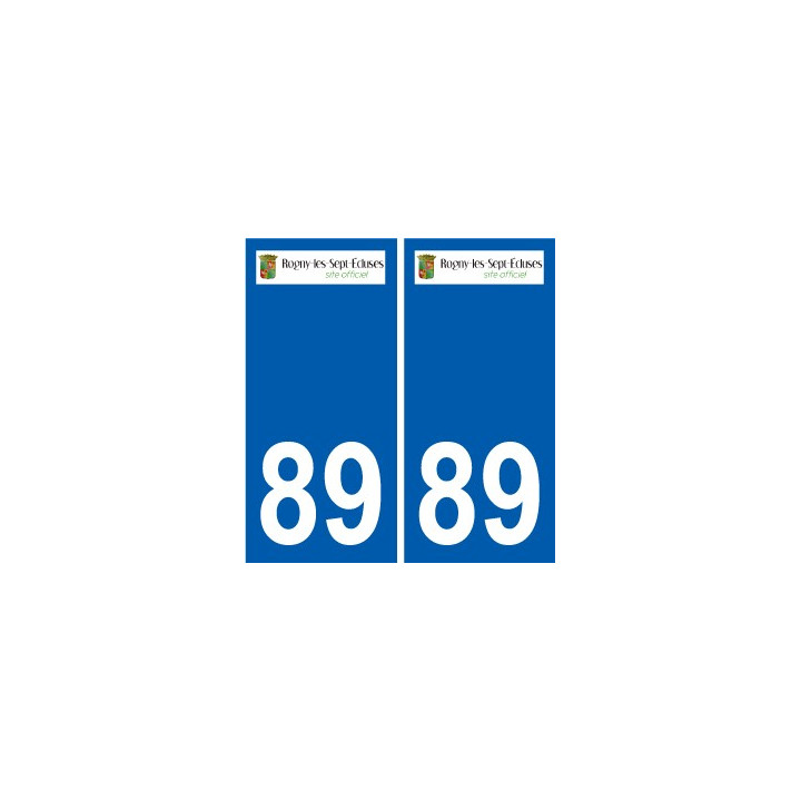 89 Auxerre logo autocollant plaque stickers ville
