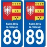 89 Auxerre wappen aufkleber typenschild aufkleber stadt