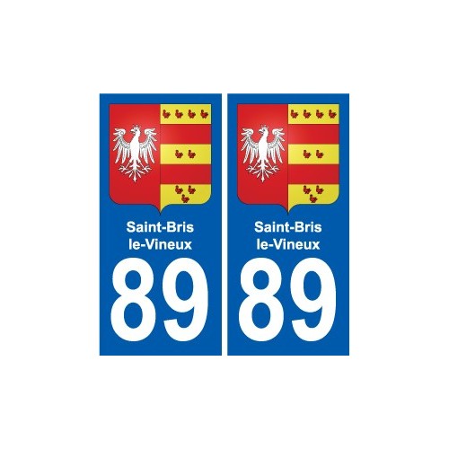 89 Auxerre wappen aufkleber typenschild aufkleber stadt