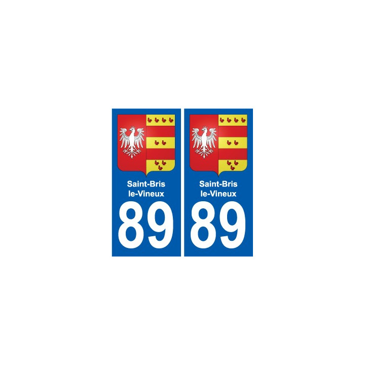 89 Auxerre blason autocollant plaque stickers ville
