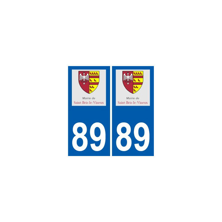 89 Auxerre logotipo de la etiqueta engomada de la placa de pegatinas de la ciudad