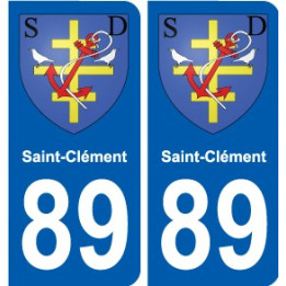 89 Auxerre blason autocollant plaque stickers ville