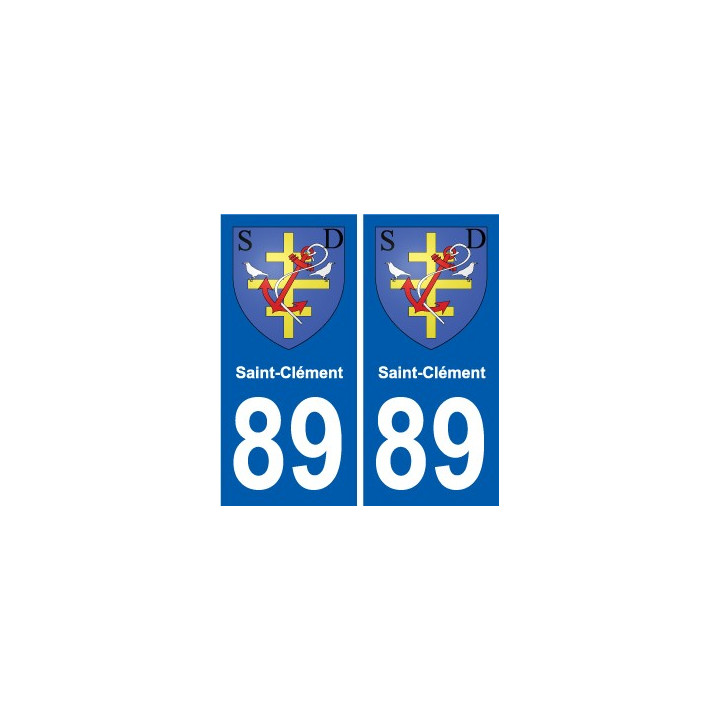 89 Auxerre blason autocollant plaque stickers ville