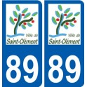 89 Auxerre logo autocollant plaque stickers ville