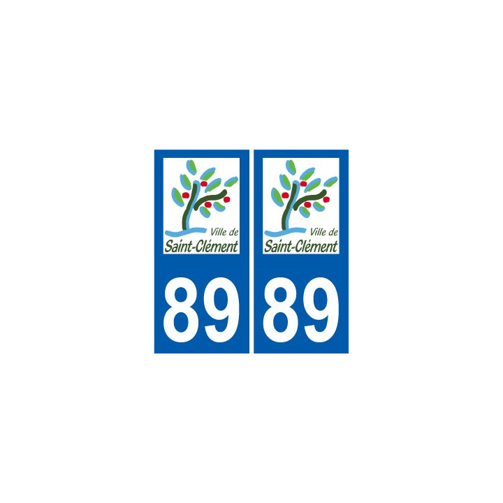 89 Auxerre logo autocollant plaque stickers ville