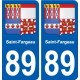89 Auxerre blason autocollant plaque stickers ville