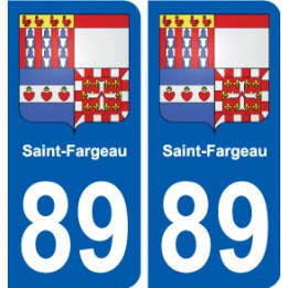 89 Auxerre wappen aufkleber typenschild aufkleber stadt
