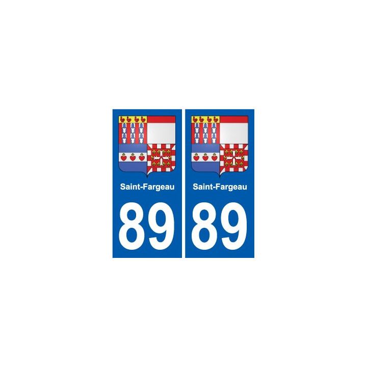89 Auxerre coat of arms sticker plate stickers city