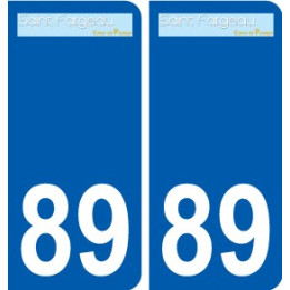 89 Auxerre logo autocollant plaque stickers ville