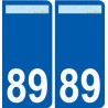 89 Auxerre logo autocollant plaque stickers ville