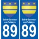 89 Auxerre blason autocollant plaque stickers ville