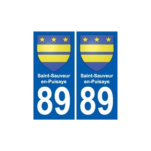 89 Auxerre wappen aufkleber typenschild aufkleber stadt