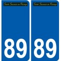 89 Auxerre logo autocollant plaque stickers ville