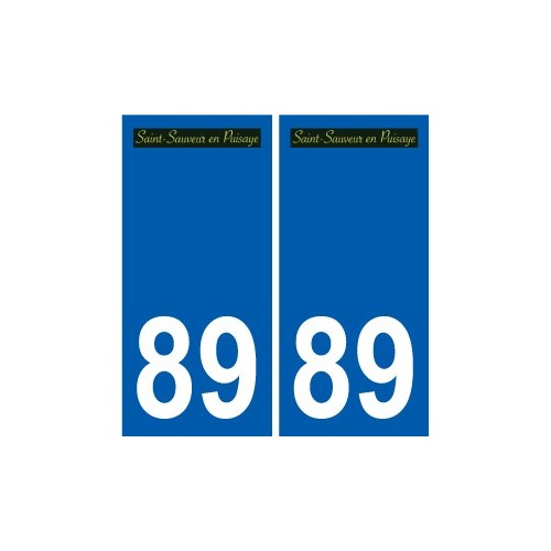89 Auxerre logo autocollant plaque stickers ville