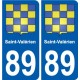 89 Auxerre blason autocollant plaque stickers ville