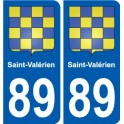 89 Auxerre blason autocollant plaque stickers ville