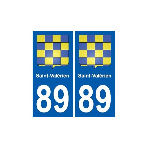 89 Auxerre wappen aufkleber typenschild aufkleber stadt