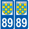 89 Auxerre logo aufkleber typenschild aufkleber stadt