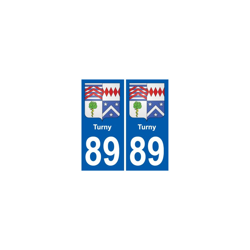 89 Auxerre wappen aufkleber typenschild aufkleber stadt