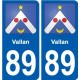 89 Auxerre blason autocollant plaque stickers ville