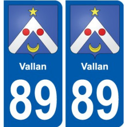 89 Auxerre coat of arms sticker plate stickers city
