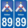 89 Auxerre blason autocollant plaque stickers ville