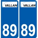 89 Auxerre logo aufkleber typenschild aufkleber stadt