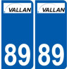 89 Auxerre logo aufkleber typenschild aufkleber stadt