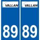 89 Auxerre logo adesivo piastra adesivi città