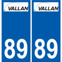 89 Auxerre logo aufkleber typenschild aufkleber stadt