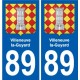 89 Auxerre blason autocollant plaque stickers ville