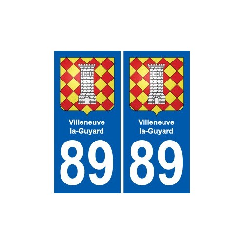 89 Auxerre blason autocollant plaque stickers ville
