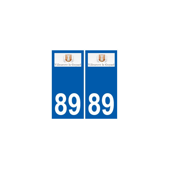 89 Auxerre logo autocollant plaque stickers ville