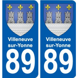 89 Auxerre blason autocollant plaque stickers ville