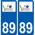 89 Auxerre logo autocollant plaque stickers ville