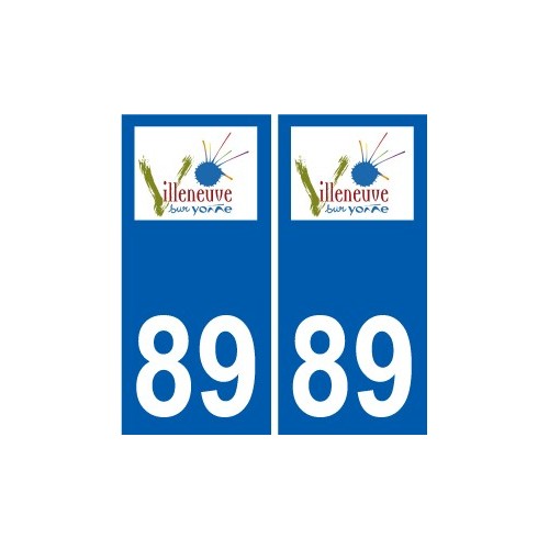 89 Auxerre logo adesivo piastra adesivi città