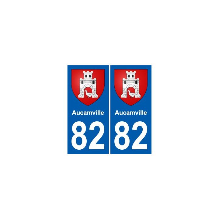 82 Septfonds coat of arms sticker plate stickers city