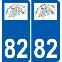 82 Septfonds wappen aufkleber typenschild aufkleber stadt