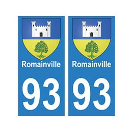 93 Romainville blason autocollant plaque stickers ville