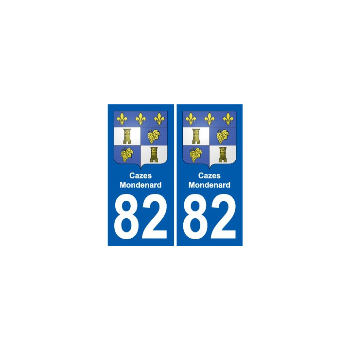 82 Septfonds escudo de armas de la etiqueta engomada de la placa de pegatinas de la ciudad