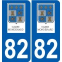 82 Septfonds coat of arms sticker plate stickers city