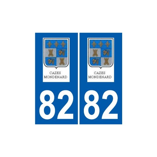 82 Septfonds stemma adesivo piastra adesivi città